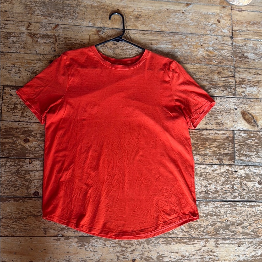 Lululemon Athletica Red Short Sleeve T-Shirt